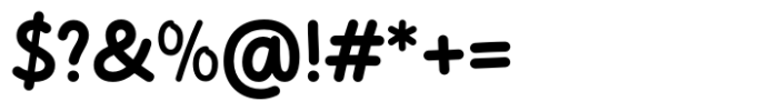 Cakerolli Bold Font OTHER CHARS
