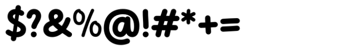 Cakerolli Extra Bold Font OTHER CHARS