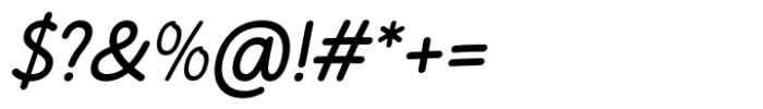 Cakerolli Medium Italic Font OTHER CHARS
