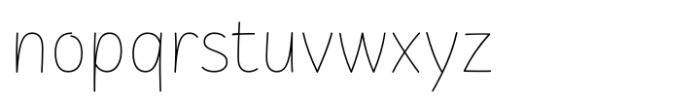 Cakerolli Thin Font LOWERCASE