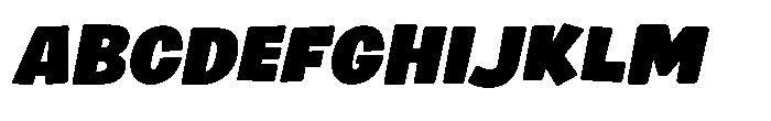 Cakids Oblique Font UPPERCASE
