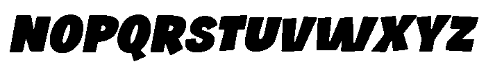 Cakids Oblique Font UPPERCASE