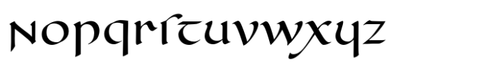 Cal Halfuncial Font LOWERCASE