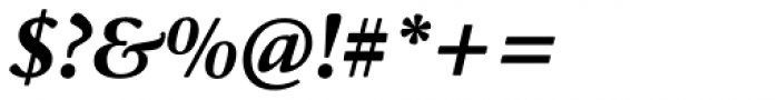 Cala Bold Italic Font OTHER CHARS