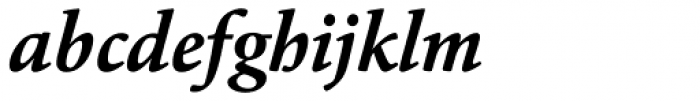Cala Bold Italic Font LOWERCASE