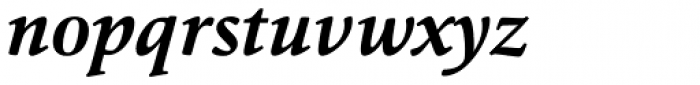 Cala Bold Italic Font LOWERCASE