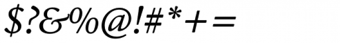 Cala Italic Font OTHER CHARS