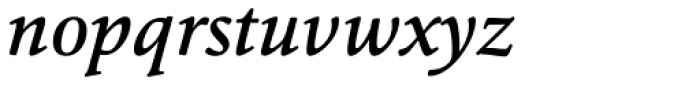 Cala Medium Italic Font LOWERCASE
