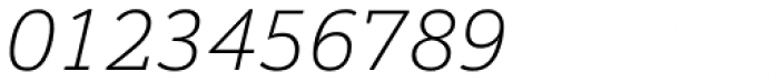 Calanda Thin Italic Font OTHER CHARS