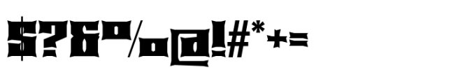 Calarau Black Expanded Font OTHER CHARS