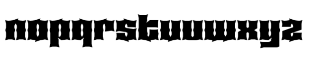 Calarau Black Expanded Font LOWERCASE