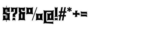 Calarau Black Narrow Font OTHER CHARS
