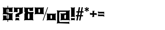 Calarau Bold Expanded Font OTHER CHARS