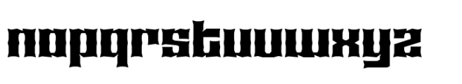 Calarau Bold Expanded Font LOWERCASE