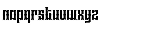 Calarau Bold Narrow Font LOWERCASE
