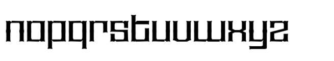Calarau Expanded Font LOWERCASE