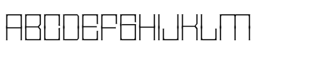 Calarau Thin Expanded Font UPPERCASE