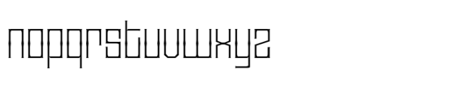 Calarau Thin Font LOWERCASE