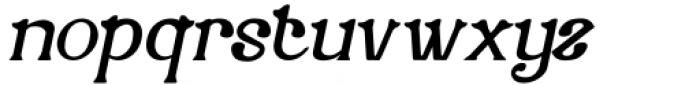Calarosta Italic Font LOWERCASE