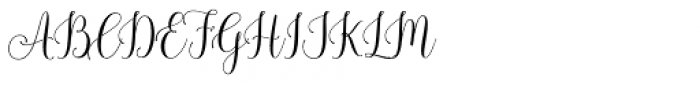 Calathea Script Regular Font UPPERCASE