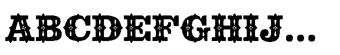 Calavera Five Font UPPERCASE