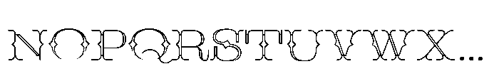 Calavera Flaca Font LOWERCASE