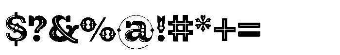 Calavera Four Font OTHER CHARS