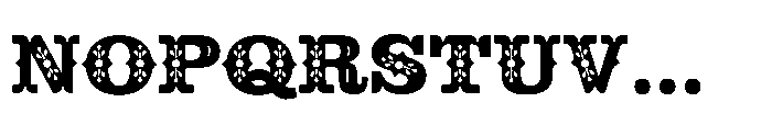 Calavera Two Font UPPERCASE