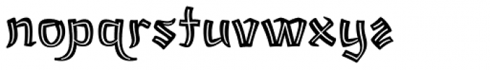 Calaveras Inline Font LOWERCASE