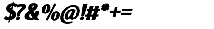 Calcis Black Italic Font OTHER CHARS