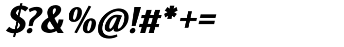 Calcis Heavy Italic Font OTHER CHARS
