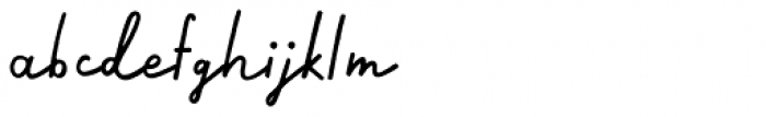 Calder Script Font LOWERCASE