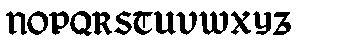 Calderon Bold Font UPPERCASE