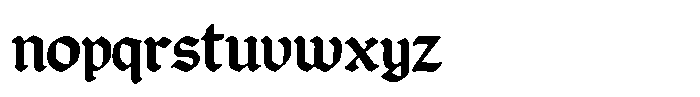 Calderon Bold Font LOWERCASE