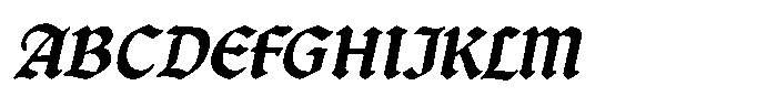 Calderon Obelique Font UPPERCASE