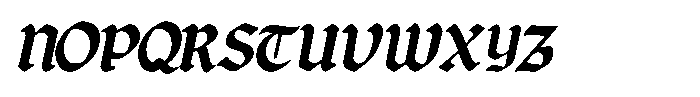 Calderon Obelique Font UPPERCASE