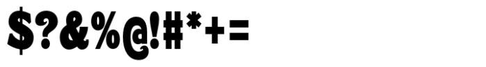 Caldstone Black Condensed Font OTHER CHARS