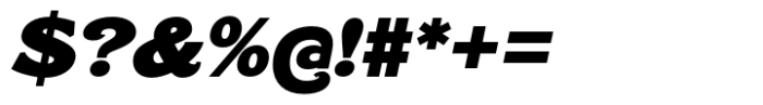Caldstone Black Expanded Italic Font OTHER CHARS