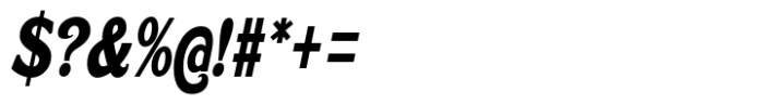 Caldstone Bold Condensed Italic Font OTHER CHARS