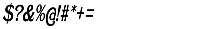 Caldstone Condensed Italic Font OTHER CHARS