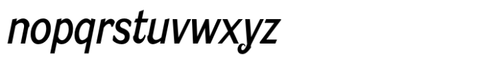 Caldstone Condensed Italic Font LOWERCASE