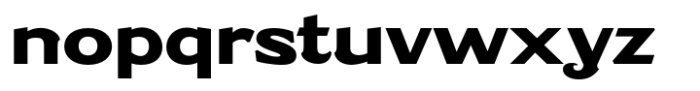 Caldstone Extra Bold Expanded Font LOWERCASE