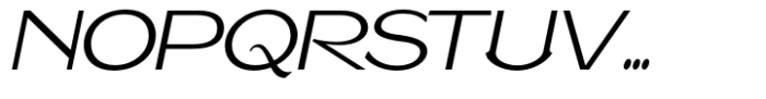 Caldstone Extra Light Expanded Italic Font UPPERCASE