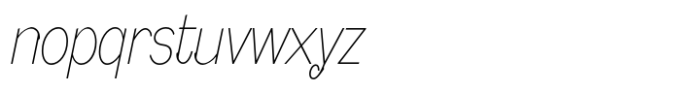 Caldstone Hairline Condensed Italic Font LOWERCASE