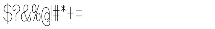 Caldstone Hairline Condensed Font OTHER CHARS