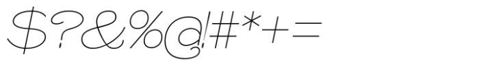 Caldstone Hairline Expanded Italic Font OTHER CHARS