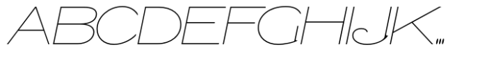 Caldstone Hairline Expanded Italic Font UPPERCASE