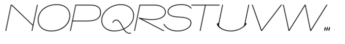 Caldstone Hairline Expanded Italic Font UPPERCASE