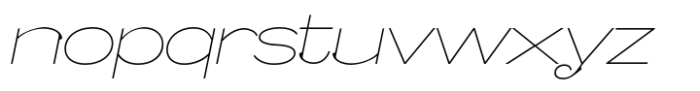 Caldstone Hairline Expanded Italic Font LOWERCASE