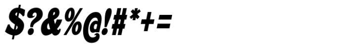 Caldstone Heavy Condensed Italic Font OTHER CHARS